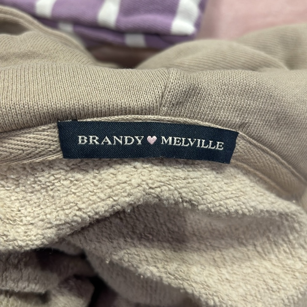 Brandy Melville Tan Zip-Up Jacket - Picture 3 of 3